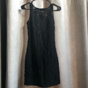 💕Miami black flower cocktail dress